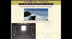 Desktop Screenshot of flyingw-ranch.com